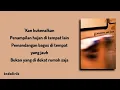 Sal Priadi - Mesra-mesraannya kecil-kecilan dulu | Lirik Lagu