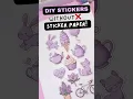 Cute Aesthetic stickers without butter paper