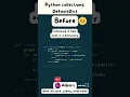 Python DefaultDict class in 3 seconds