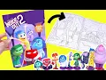 Inside Out 2 Movie Coloring and Activity Book with Character Dolls