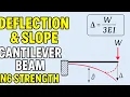 Deflection and Slope in Cantilever Beam Strength of Materials N6 Bending Theory Explained