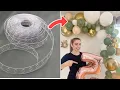 BALLOON GARLAND TUTORIAL balloon decoration ideas balloon arch with strip