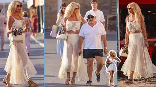 Victoria Silvestedt 48 while hanging out with businessman Maurice Daba in St Tropez