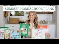 Summer Homeschool Plans 2025 1st Grade and Pre-K