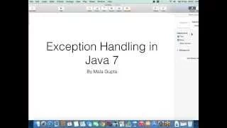 Exception Handling Java 7