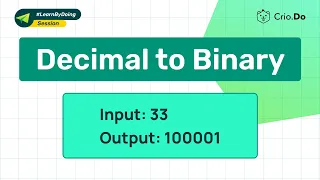 Decimal to Binary Java Master DSA Interview Questions
