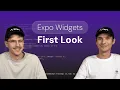 First Look at Expo Widgets iOS Widgets Without Native Code
