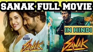 sanak full movie in hindi sanak movie in hd sanak movie