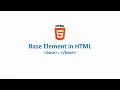 Base Element in HTML