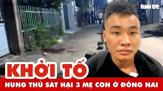 Khởi tố, bắt tạm giam hung thủ sát hại 3 mẹ con ở Đồng Nai