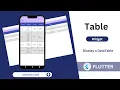 Flutter - Table Widget Tutorial How to use Table Widget in flutter