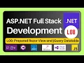 ASP NET Full Stack Development Series L08 Prepared Razor View and jQuery Datatable Index View