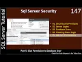 Security Objects Part 5 - DB User Grant Object Level Permissions SSMS TSQL Tutorial