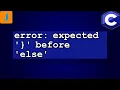 error expected before else