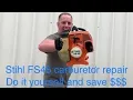 Stihl FS45 weed eater carburetor repair
