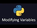 Python Modifying Variables