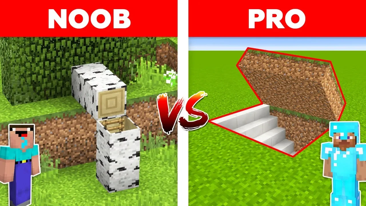 NOOB NECESSARY CHOOSE RIGHT STAIRS TO SURVIVE IN MINECRAFT 100% TRAP TROLLING !