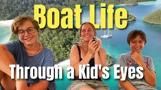 “Boat Life Through a Kid’s Eyes: Home, Friends, Snorkeling, School & Sailing Truths” Ep 223
