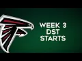 Starts Week 3 Fantasy Football