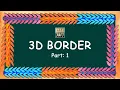 3-D Border for Bulletin Board Part 1 DIY