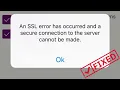 How To Fix SSL Error On Fix SSL Error On iOS