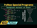 Python Special Programs - Sandglass Pattern of Stars