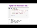 Python Lesson 35 Functions 1