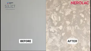 We Gave A Boring Wall A Metallic Makeover Using Nerolac's Kansai Select Bluhm | Learn How Easily