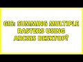 GIS Summing multiple rasters using ArcGIS Desktop