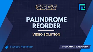 Palindrome Reorder Solution CSES Problemset Introductory Problems