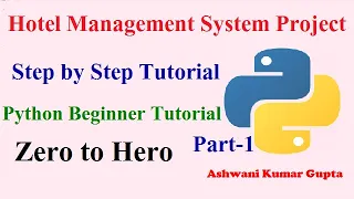 Hotel Management System Project In Python With Source Code Step by Step Tutorial in Hindi Part 1