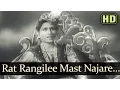 Lagu Raat Rangilee Mast Nazare - Dulari Songs - Suresh - Madhubala - Mohd Rafi