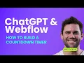 ChatGPT and Webflow - how to build a jQuery Contdown timer