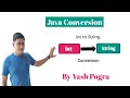 int to String java conversion How do you convert int to string