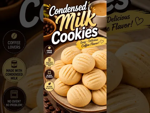 Easy Coffee Cookies Without Eggs or Butter #cookies