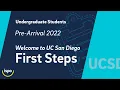 Pre-Arrival Webinar 2022 Undergrad Welcome to UC San Diego First Steps