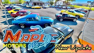 Every Car At Maple Motors Inventory Walk 26 Muscle Cars Hot Rods American Classics For Sale