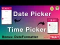 Date Picker Time Picker Android