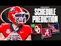Georgia Bulldogs 2026 Season Schedule Prediction game-by-game