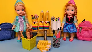 Download School supplies shopping ! Elsa \u0026 Anna toddlers - Barbie MP3