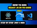 How to Run REACT JS Project in VSCODE 2023 Step by Step 2023 Tamil