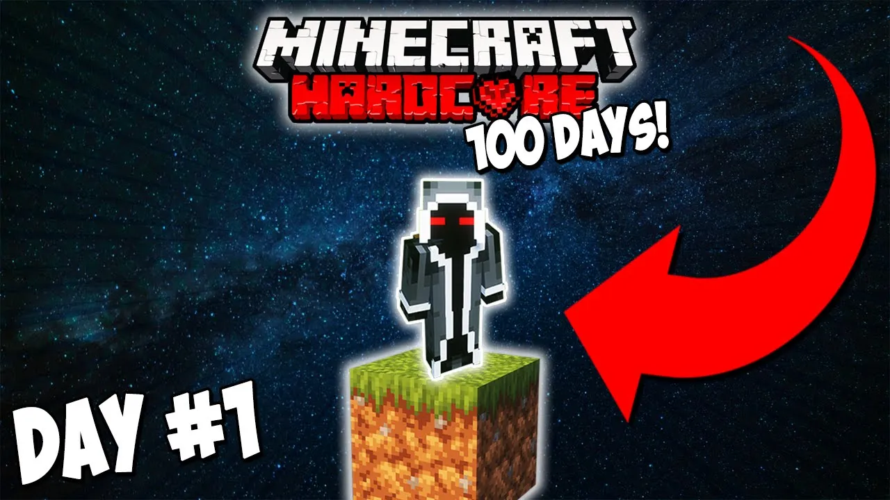 I Survive on ONLY One Block for 100 Days in Minecraft