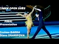 Lagu Cimen Open 2025 🥈 Cosimo Barra - Diana Sharipova | Eindpresentatie | Amateurlatijn | Sjanghai