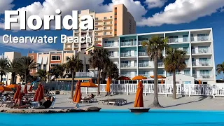 Clearwater Beach Florida Gulfview hotel and Shephard beach area Walking Tour
