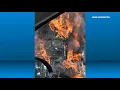 Greyhound bus catches fire on I-71 South in Cleveland