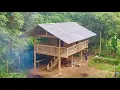 The Daily Life of a Poor Orphan Boy - Building a Wooden House by the Stream (Full Video)