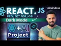 React JS Project with Tailwind CSS in Hindi Add Dark Mode