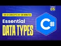 05 C Data Types Explained in 60 Seconds