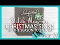 FQS Stitch Maynia 2019 May 20 Fat Quarter Shop Christmas Signs by Tiny Modernist Cross Stitch
