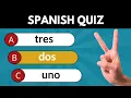 Spanish Language Test 50 Basic Spanish Words for Beginners Can You Score